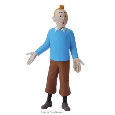 Figurine Tintin wearing blue sweater