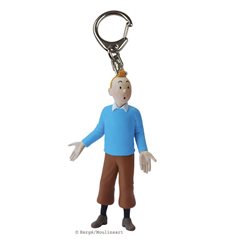 Keychain Tintin wearing blue sweater