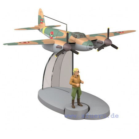 Flugzeugmodell mit Pjotr Klap