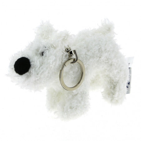 Tintin Keychain: Soft Toy Snowy, 8 cm (Moulinsart 35138)