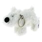 Tintin Keychain: Soft Toy Snowy, 8 cm (Moulinsart 35138)