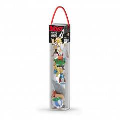 Asterix Figurine: Tube The Village with 7 Mini-figurines (Plastoy 70385)