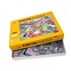 Tim und Struppi Puzzle: Die Rally mit Poster 50x67cm 1000 Teile (Moulinsart 81546)