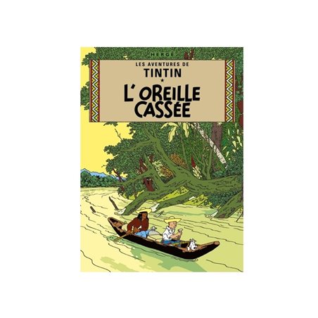 Postcard Tintin Album: L'oreille cassée