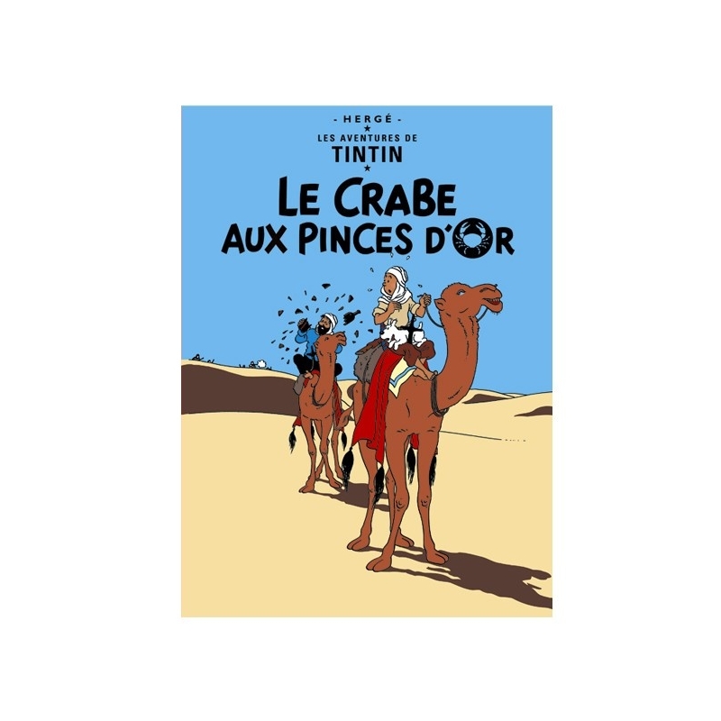 Postcard Tintin Album: Le crabe aux pinces d'or