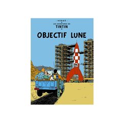 Postcard Tintin Album: Objectif Lune