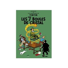Cover-Poster Tintin: Le 7 Boules de Cristal
