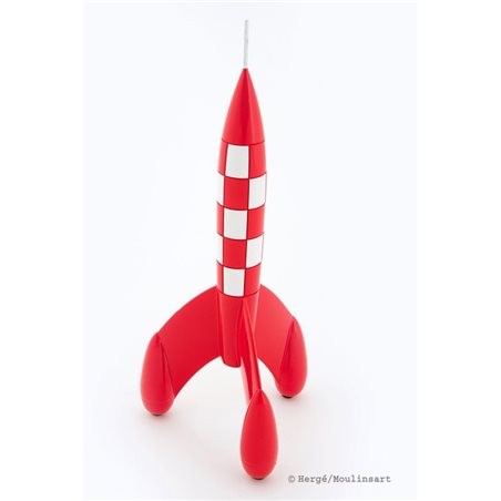 Figurine resin Tintin Rocket, 29 cm