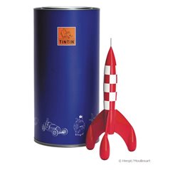 Kunstharzfigur Tim und Struppi Rakete, 29 cm