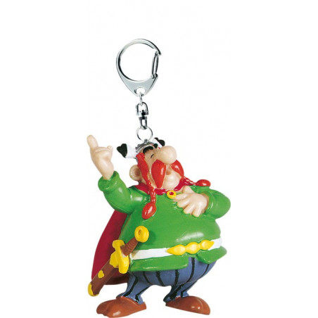 Asterix & Obelix Schlüsselanhänger: Majestix mit Zeigefinger (Plastoy)