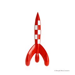 Figurine resin Tintin Rocket, 35 cm