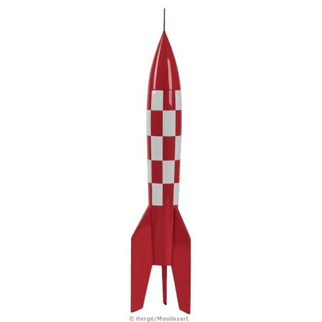 Figurine resin Tintin Rocket XFLR6