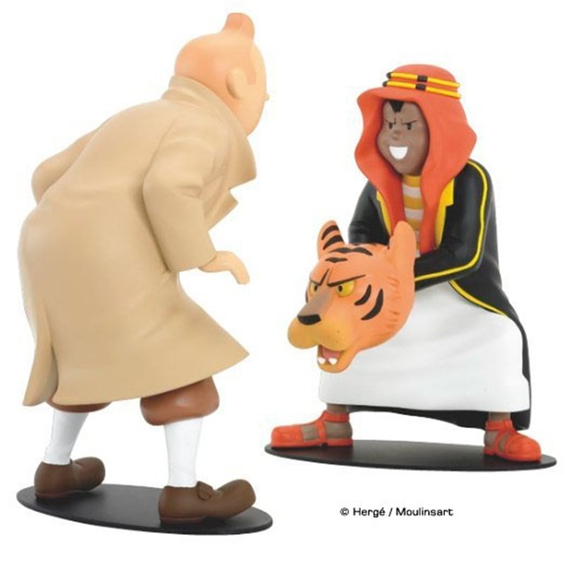 Figurine resin Tintin and Abdullah