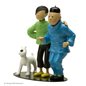 Figurine resin Tintin and Snowy with Chang