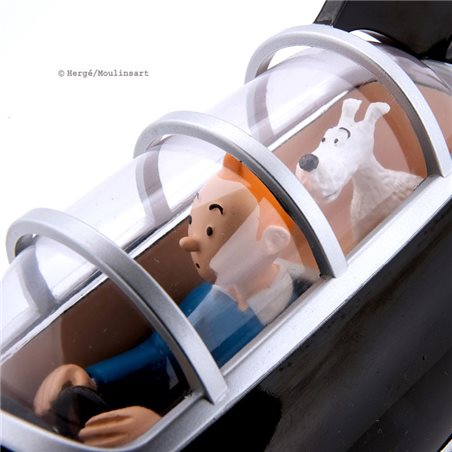 Figurine Model Tintin and Snowy in the Submarine Shark, 44 cm (Moulinsart 46959)