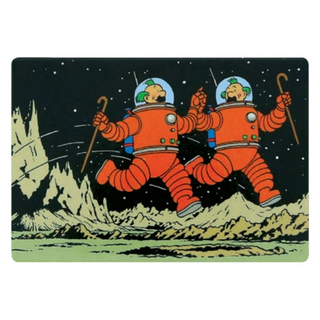 Tintin Magnet: Thomson and Thompson on the Moon (Moulinsart 16026)