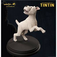 Kunstharzfigur Tim und Struppi rennend