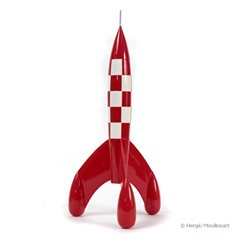 Figurine resin Tintin Rocket