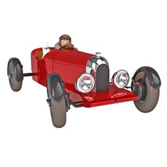 Tintin Transport Model car: The Red Amilcar of the Soviets Nº38 1/24 (Moulinsart 29938)