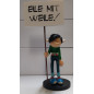 Gaston Lagaffe Figur: Gaston mit Schild "Eile mit Weile" (Plastoy 322)