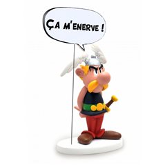 Asterix Resin Statue: Asterix "CA M'ENERVE !" Adventure of Astérix (Plastoy 00125) 