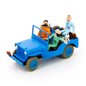 Tintin car: The Blue jeep CJ 2a Destination Moon Nº09 (Moulinsart 29509)