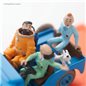 Tintin car: The Blue jeep CJ 2a Destination Moon Nº09 (Moulinsart 29509)