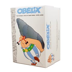 Figur Obelix mit Bücherstapel (Plastoy 00124)