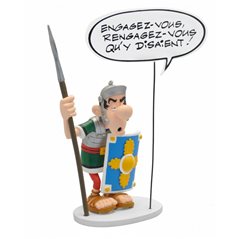 Asterix & Obelix Figur: Römischer Legionär "ENGAGEZ-VOUS... !" (Plastoy 00129) 
