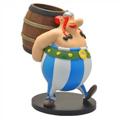 Asterix Resin Statue: Obelix with his barrel (Plastoy 00134)