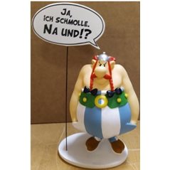 Asterix Resin Statue: Obelix "Ja, ich schmolle. NA UND!?" Adventure of Astérix (Plastoy 00291) 
