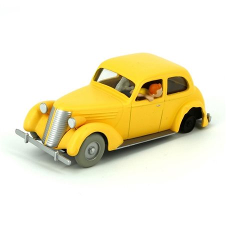 Tintin car: The Yellow damaged vehicle Nº10 (Moulinsart 29510)