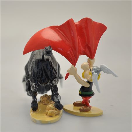 Asterix & Obelix Figur: Metallfigur Astérix mit Stier oLéééé (Pixi 2354)