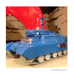 Tim und Struppi Automodell: Lunar Panzer aus Schritte auf dem Mond Erste Editon Nº1 (Moulinsart 29580)