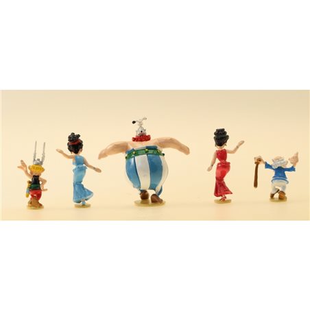 Asterix & Obelix Figur: Metallfiguren Szene Sirtaki Tanz - Asterix bei den Olypischen Spielen (Pixi 2362)