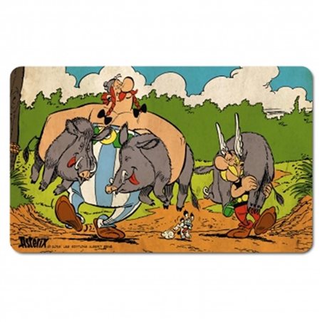 Asterix & Obelix Brettchen Wildschweinjagt mit Asterix und Obelix, 23x14 cm