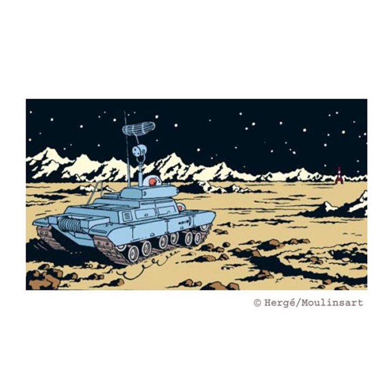 Tim & Struppi Figur Lunar Panzer ✅ Tintin Statues Lunar Tank ➤ Moulinsart 29580 