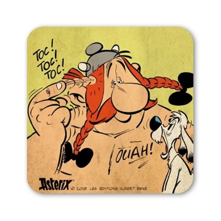 Asterix Coaster Obelix and Dogmatix Toc! Toc! Toc!, 10 x 10 cm