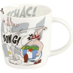 Asterix Mug: Asterix and Obelix fighting the romans K.O.! 380ml Könitz