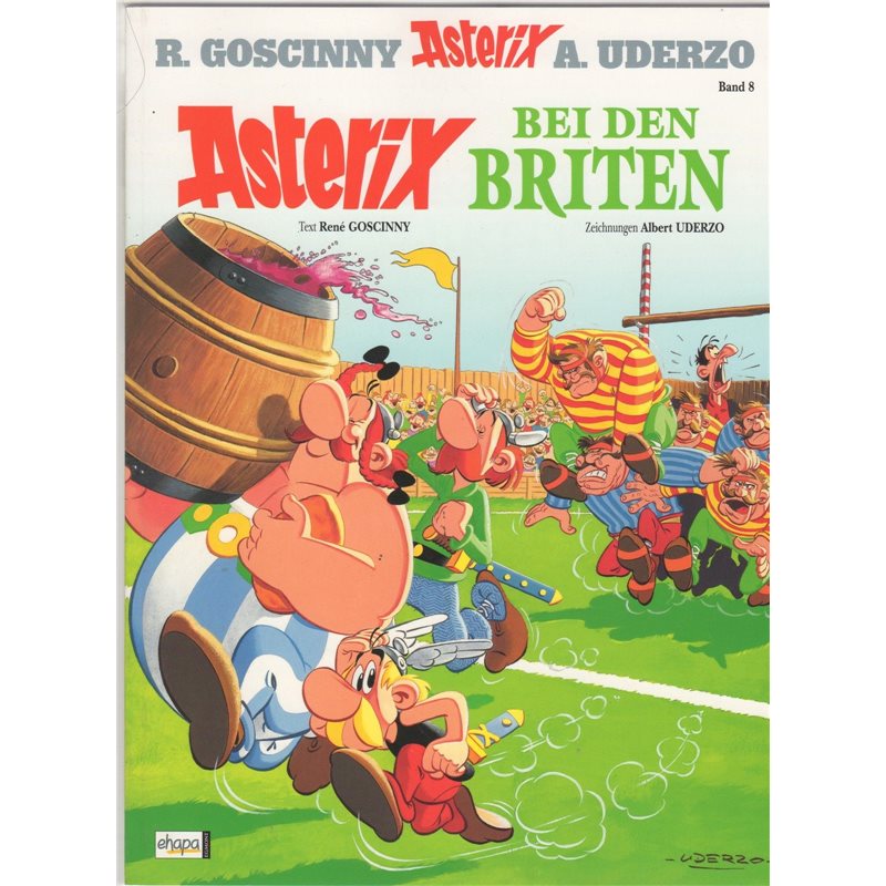 Asterix Nr. 8: Asterix bei den Briten (German, Hardcover)