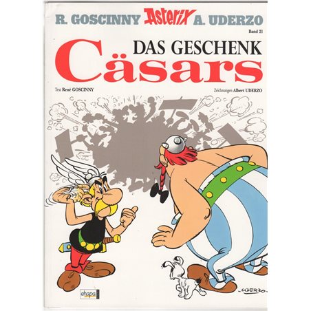 Asterix Nr. 21: Das Geschenk Cäsars (German, Hardcover)