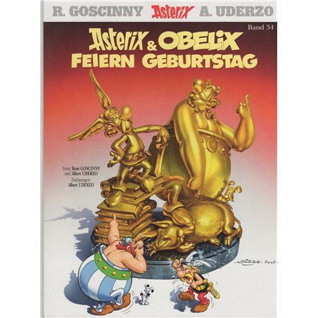 Asterix Nr. 34: Asterix und Obelix feiern Geburtstag (German, Hardcover)