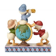 Figure Huey, Dewey and Louie with Globe (Enesco 6001286)