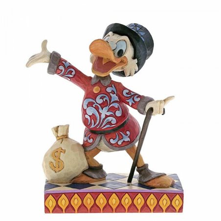 Figurine Uncle Scrooge McDuck with money bag (Enesco 6001285)