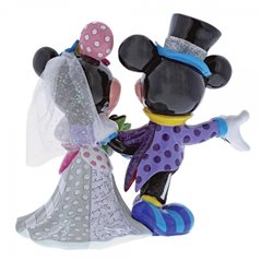 Walt Disney Figur: Kunstharzfigur Micky und Minnie Maus Hochzeit, 19 cm (Enesco 4058179) 