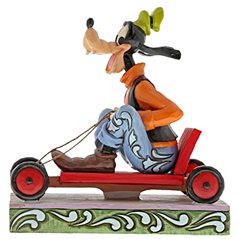 Collectible figure Goofy in racecar, 13 cm (Enesco 6000976) 