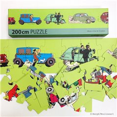 Tim und Struppi Puzzle: Frise Voiture, 200cm 52 Teile (Moulinsart 81537)