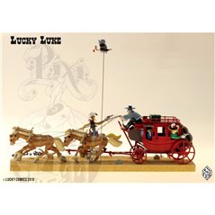 Lucky Luke Figur: Metallfigur Die Postkutsche Lucky Luke (Pixi 5483)