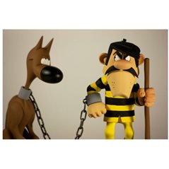 Lucky Luke Figur: Kunstharzfigur Joe Dalton und Rantanplan (Fariboles JOP)
