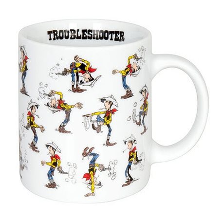 Lucky Luke Tasse Kaffe & Tee: Luke Troubleshooter. 300ml Könitz